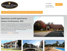 Tablet Screenshot of goldenoaksapartments.com